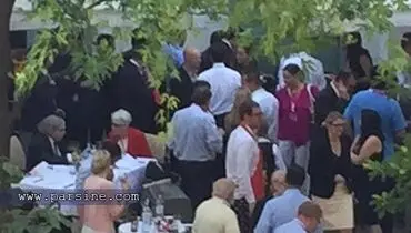 عکس:شرمن و مونیز در حال صرف صبحانه