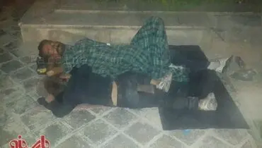 پدر و پسر کارتن خواب خیابان شوش