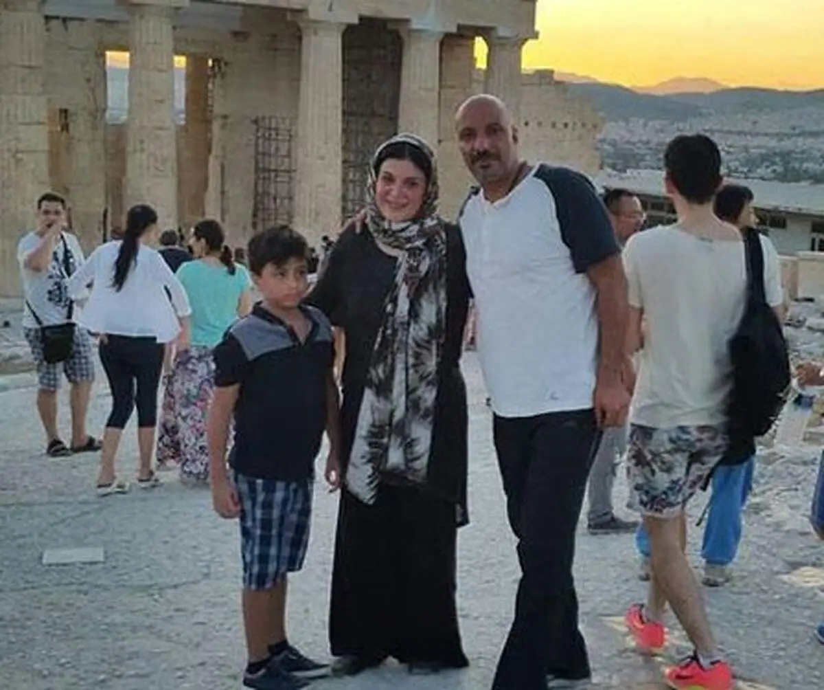 عکس:امير جعفري به همراه خانواده در یونان