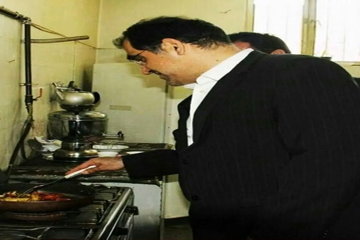 عکس:آشپزی آقای وزیر در همدان