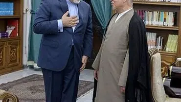 عکس: احترام ظریف به هاشمی رفسنجانی