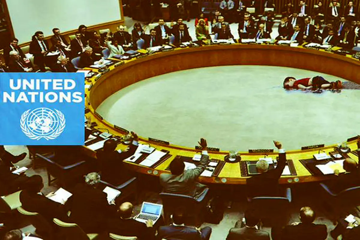 کودک سوری در نشست شورای امنیت سازمان ملل