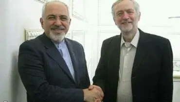 جرمی کوربین و محمد جواد ظریف +عکس