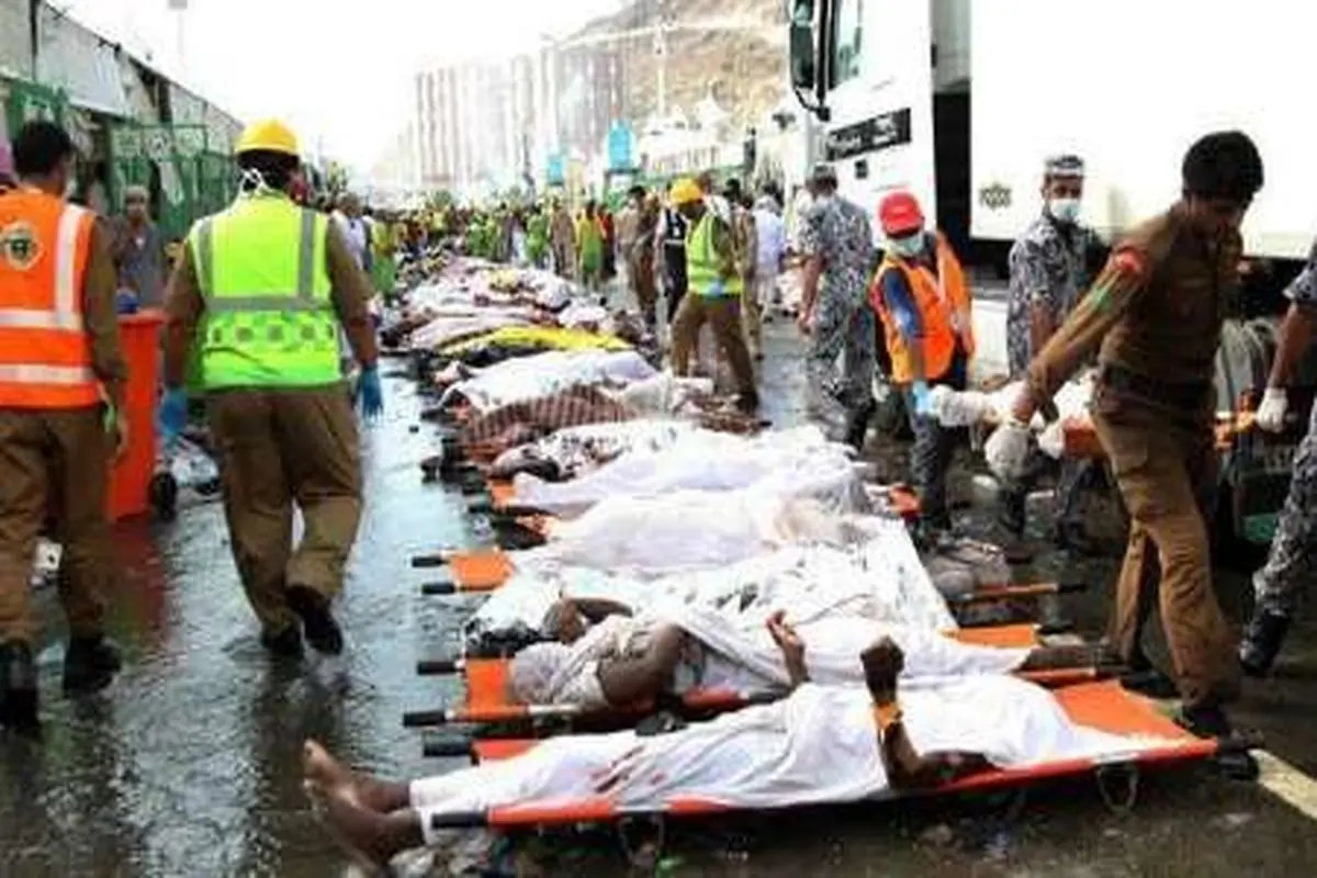 آمار نهایی قربانیان فاجعه ی منا به 464 نفر رسید