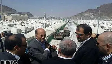 عکس: بازدید وزیربهداشت از خیابان کشته شدگان منا