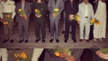 عکس:وقتی گل برای مراسم استقبال کم می آید!