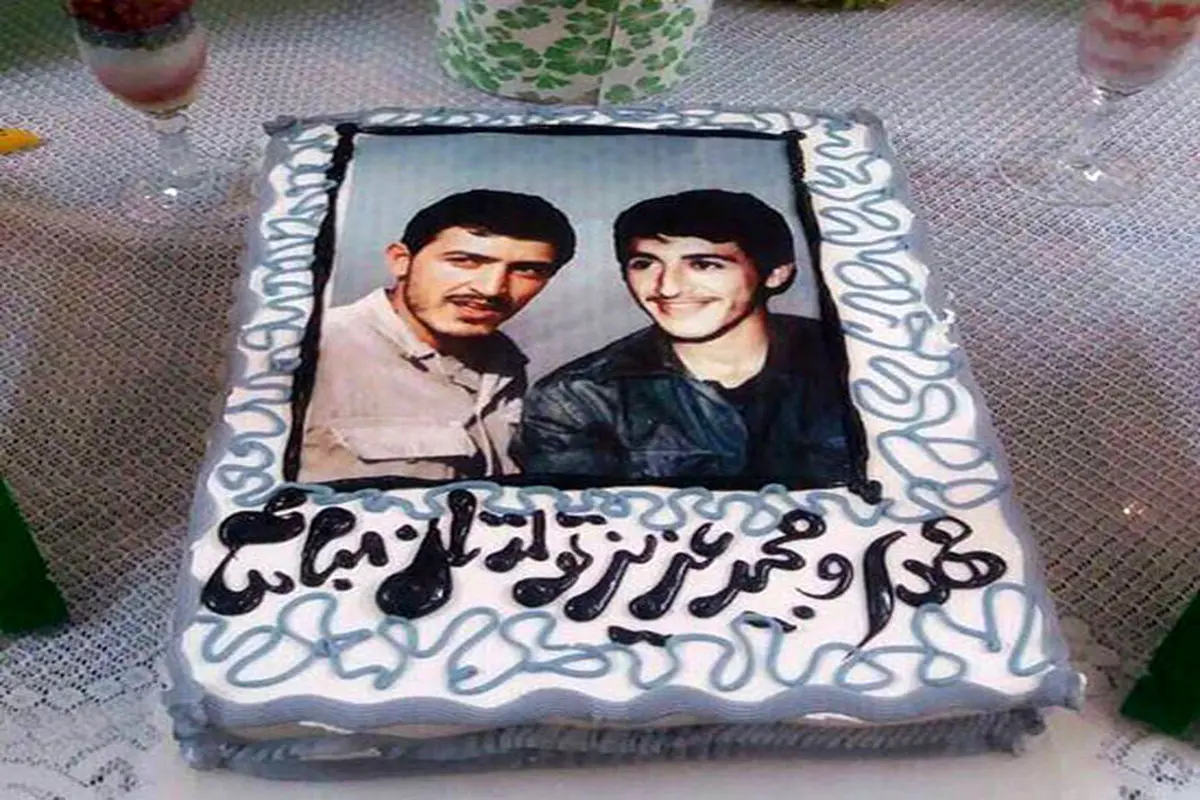 عکس: کیک تولد شهید زین‌الدین