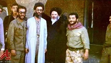عکس:رهبرانقلاب و آیت الله موسوی اردبیلی در دهه شصت