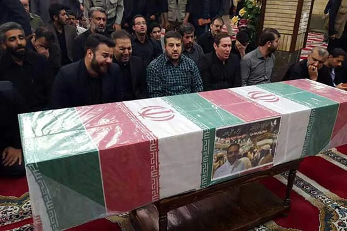 عکس: تشییع پیکر شهید حسینی خبرنگار شبکه خبر