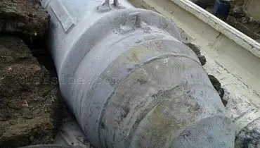 عکس:بمب غول پیکر روسی در حمص سوریه