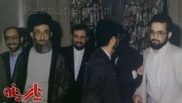 عکس:جواد ظریف در سفر آیت الله خامنه ای به نیویورک/1366