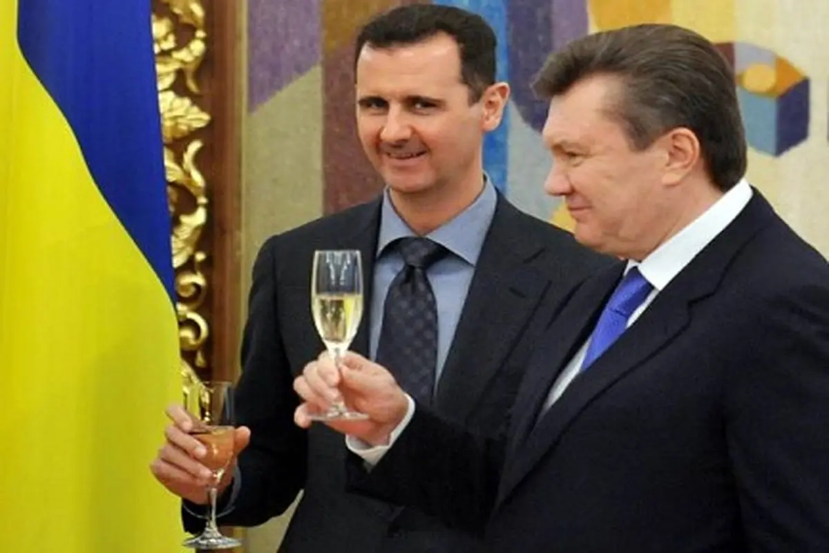 تصویری خاص از بشار الاسد و رییس جمهور سابق اوکراین
