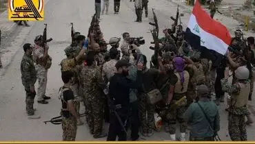 عکس: شادی نیروهای حشدالشعبی در شهر بیجی