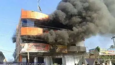 عکس: آتش زدن منازل و مغازه های شیعیان در عراق