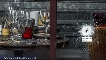 عکس: آثار گلوله بر کافه ای در پاریس