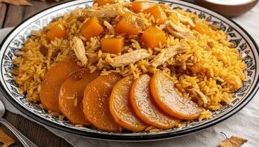ناهار : پاییز خوش‌طعم؛ طرز تهیه کدو پلو (کدو حلوایی پلو) به روش اصیل