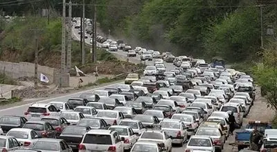 ترافیک در محور خروجی گیلان به 15 کیلومتر رسید!