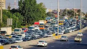  ترافیک سنگین در آزادراه تهران-کرج-قزوین