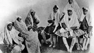 عکس: زنان حرمسرا در دوره قاجار