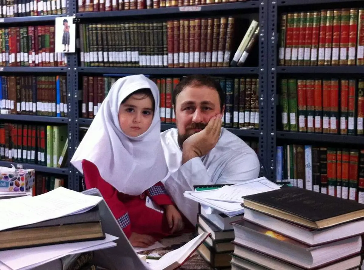 عكس/ سیدحسن خمینی و دخترش