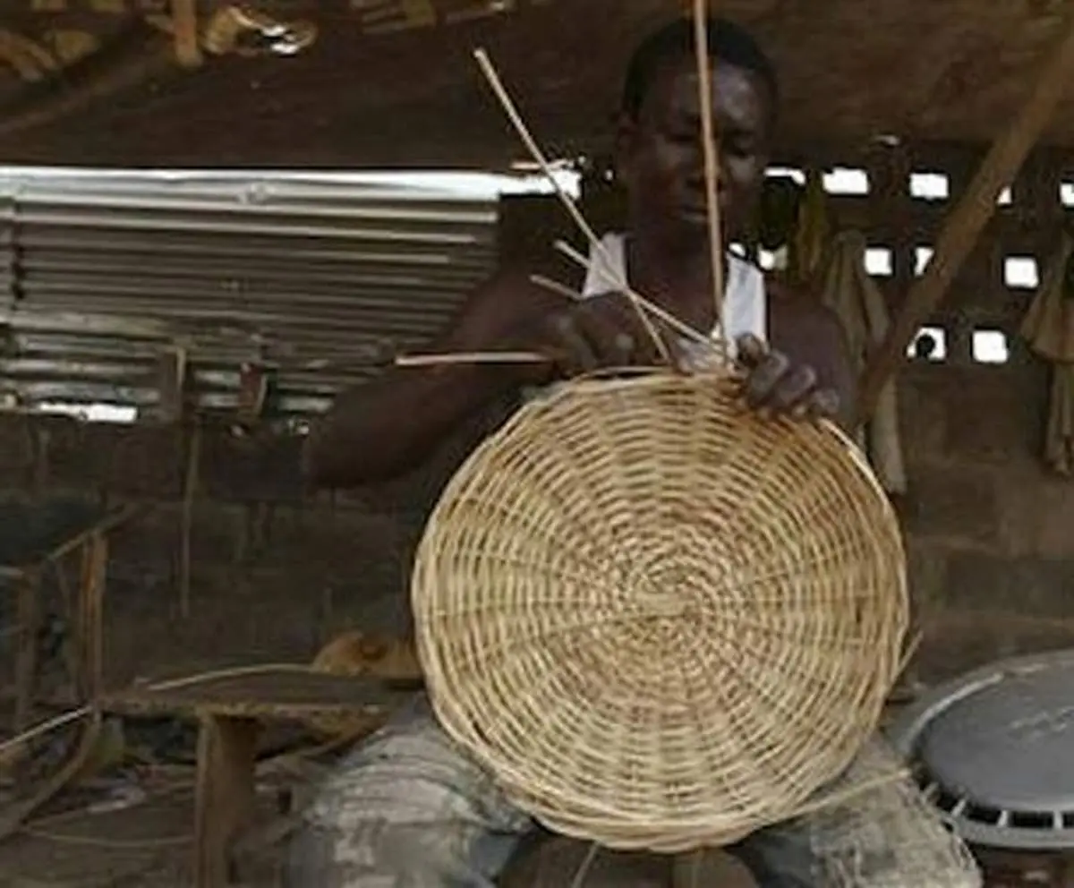 عکس/ ساخت خودرو از نی!