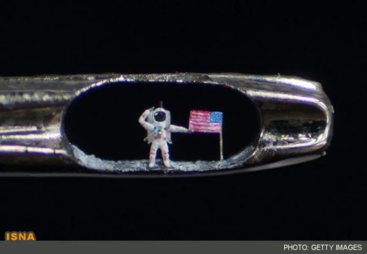 نمایی دیگر از نخستین گام انسان بر روی ماه