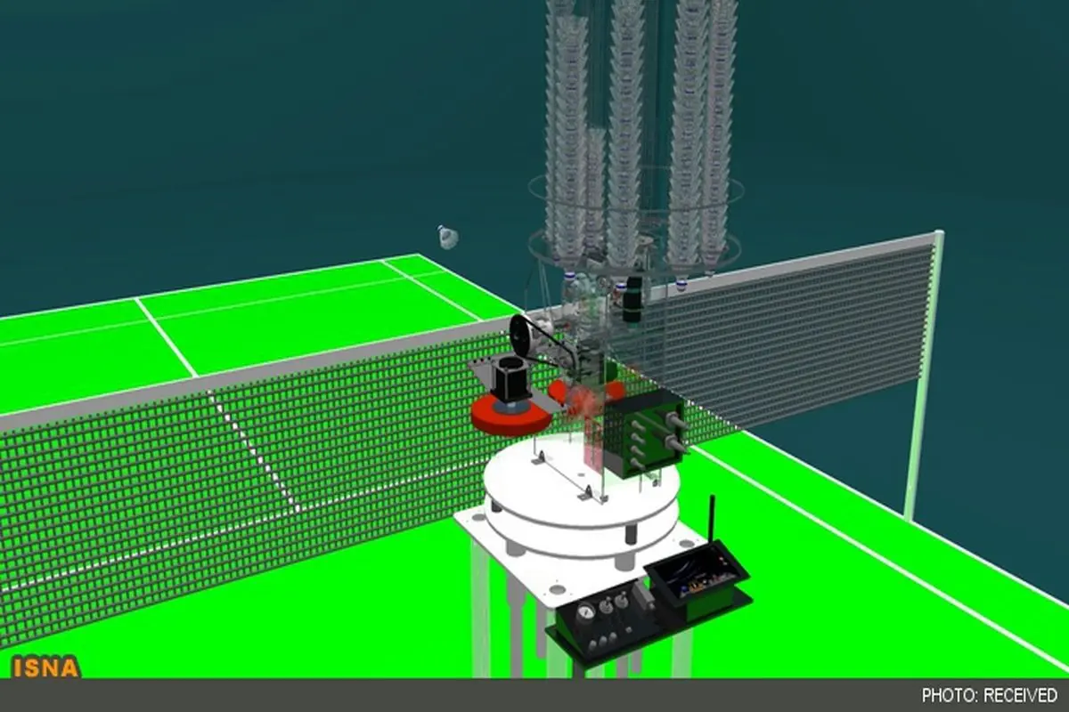 تمرین بدمینتون‌بازان ایرانی با یک ربات! +تصاویر