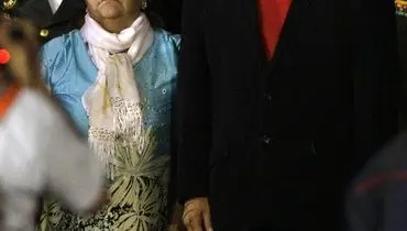 عکس/ چاوز و مادرش