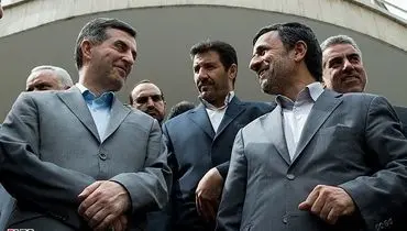 عکس/ احمدی نژاد و مشایی در حاشیه جلسه هیات دولت