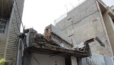 ریزش مرگبار ساختمان در حال تخریب در خیابان شریعتی