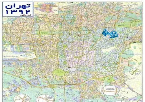 نقشه اولیه مترو تهران در سال ۱۳۵۳

