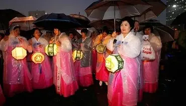 عکس/ مراسم ویژه تولد بودا در کره جنوبی