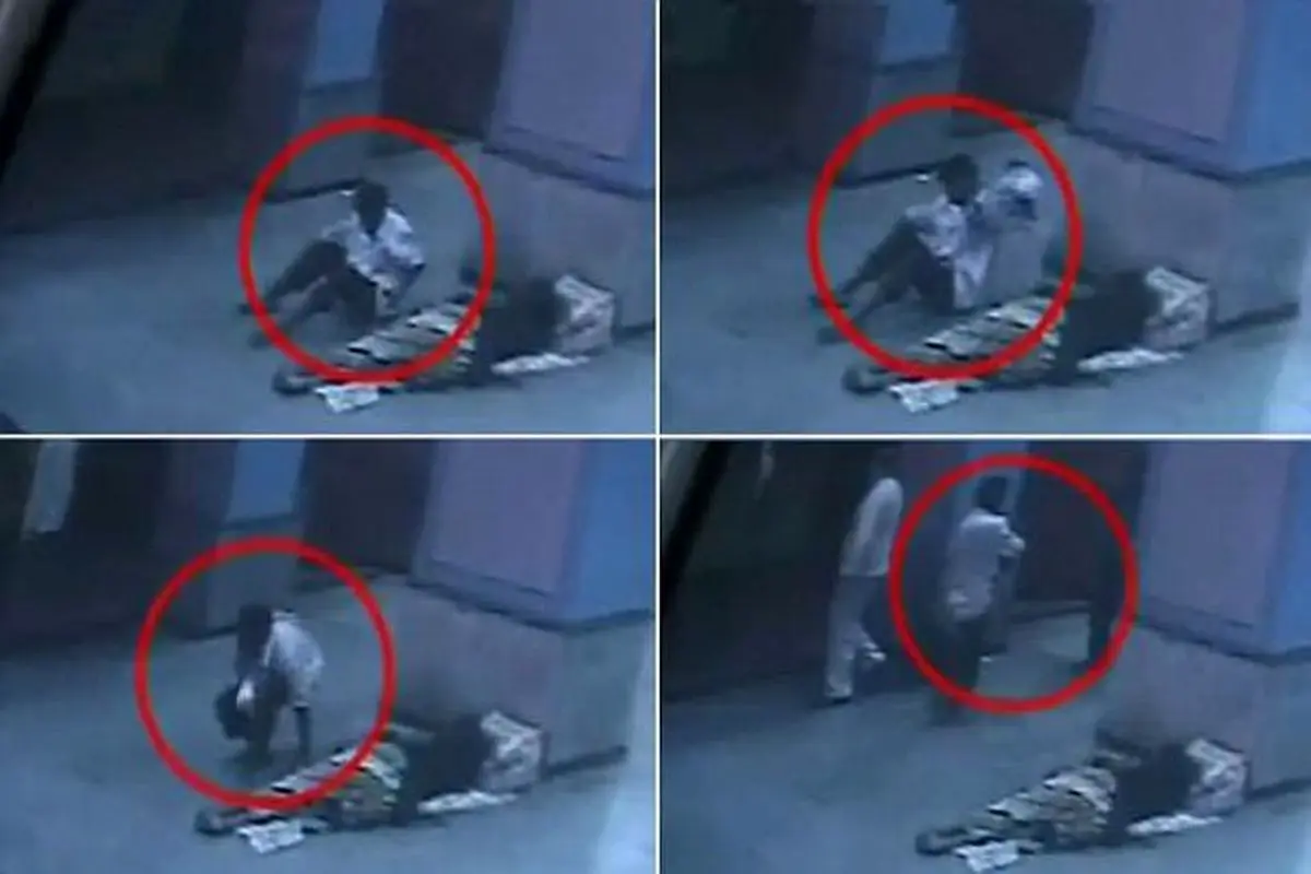 لحظه سرقت نوزاد در مترو +تصاویر