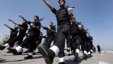 عکس/ مراسم فارغ التحصیلی نیروهای پلیس غزه