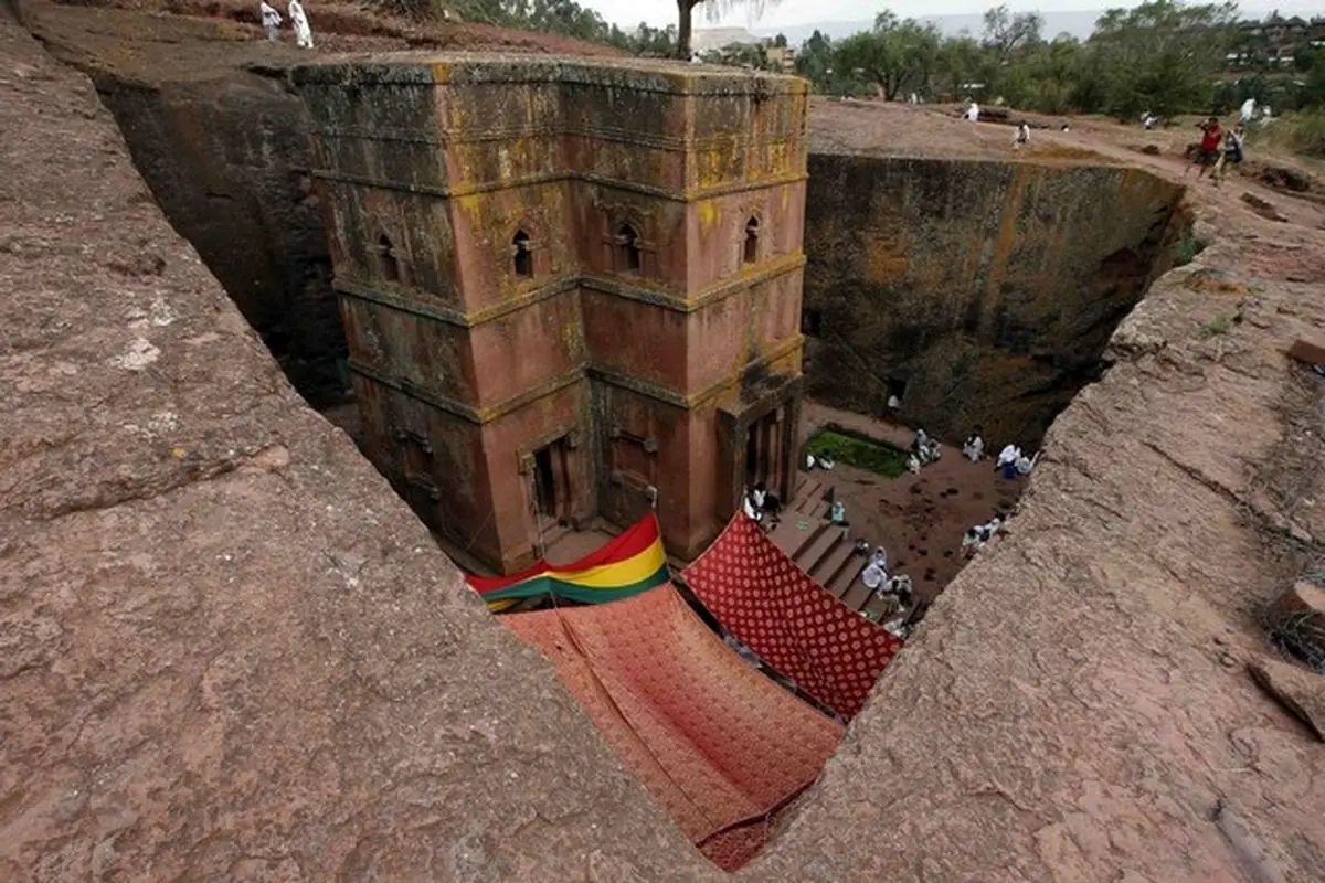 عکس/ کلیسای سنت جرج در اتیوپی