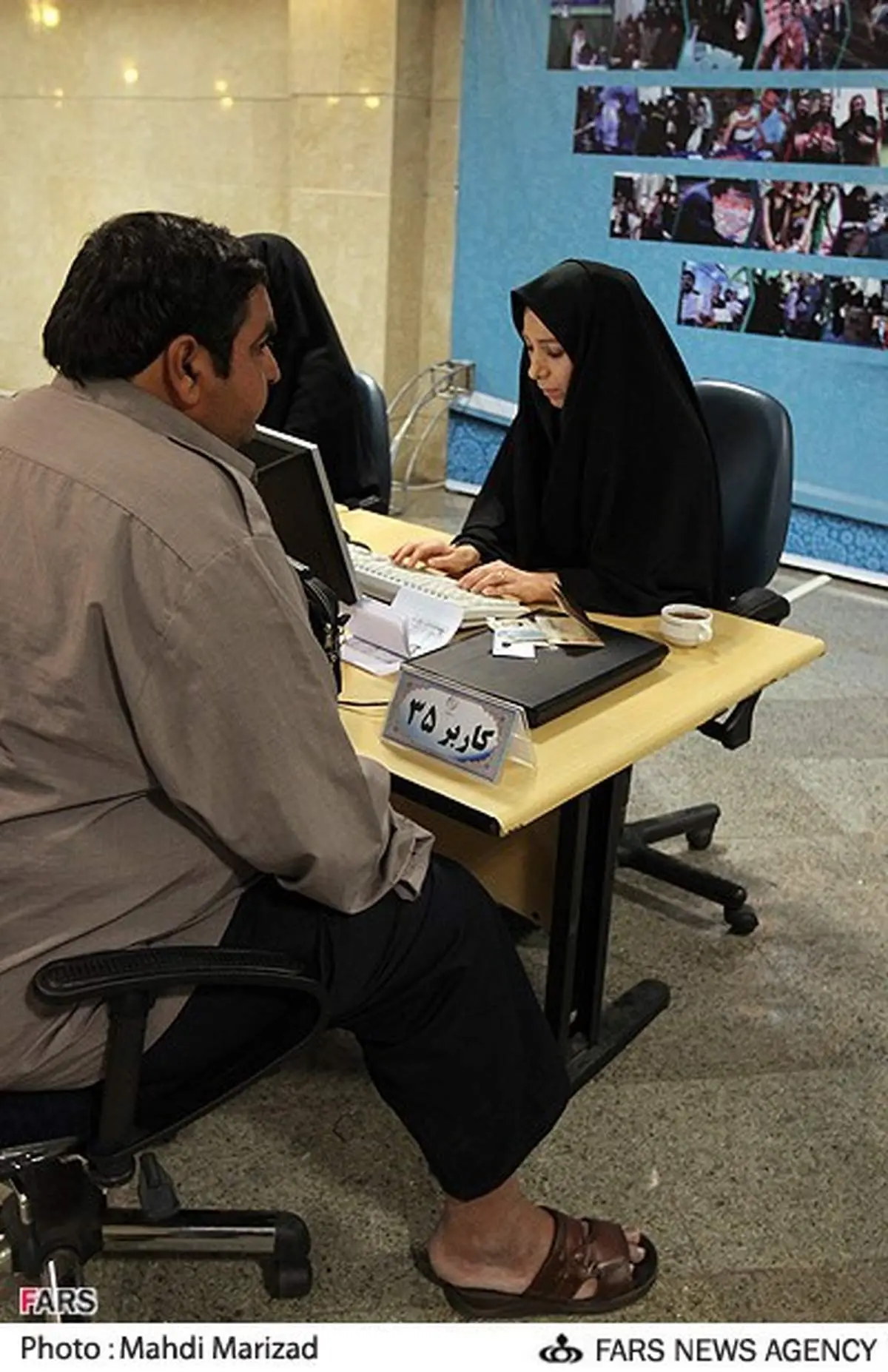 عکس/سنگین وزن ترین نامزد در روز اول ثبت نام!