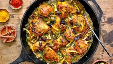 مرغ مراکشی؛ انتخابی خاص برای شام‌های متفاوت و خوش‌عطر

