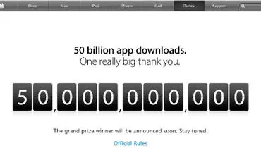 App Store اپل و رکورد ۵۰ میلیارد دانلود+عکس