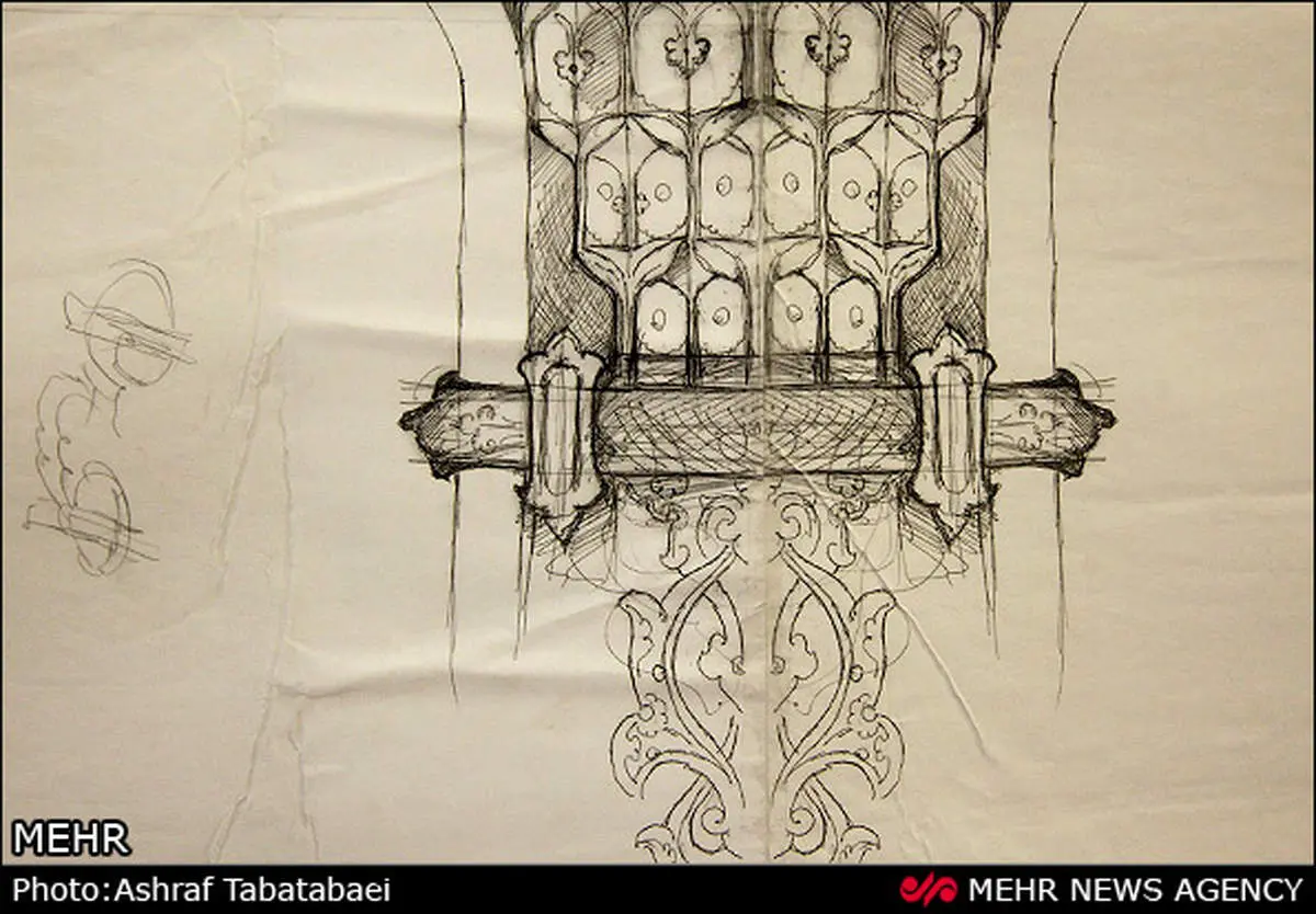 تصاویر:رونمایی ازطرح ضریح امام حسین(ع)
