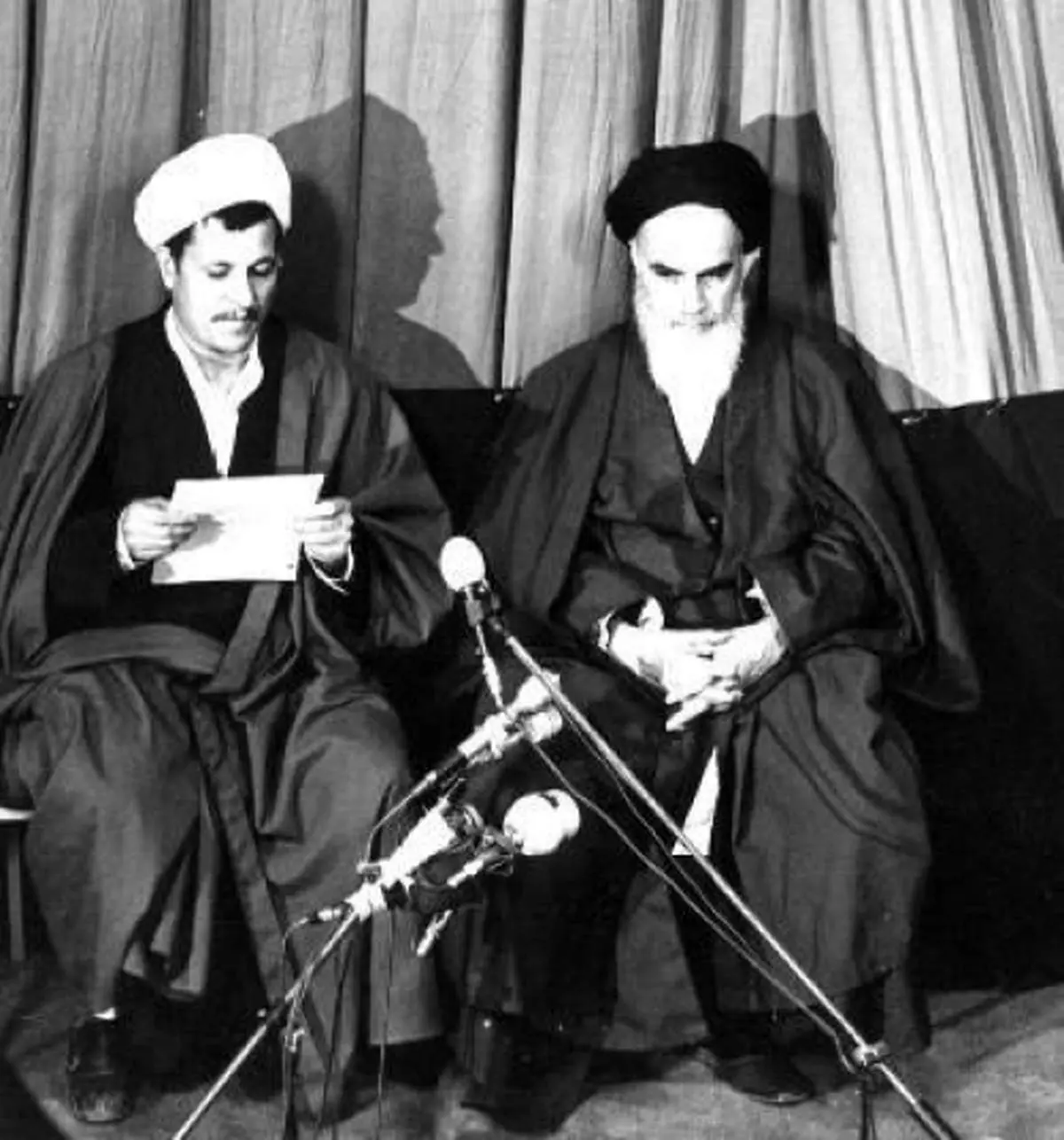 عکس/ امام خمینی و هاشمي رفسنجانی