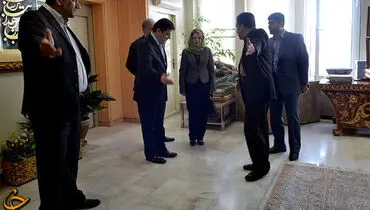 وزیر ارشاد و همتای سوری وی+ عکس