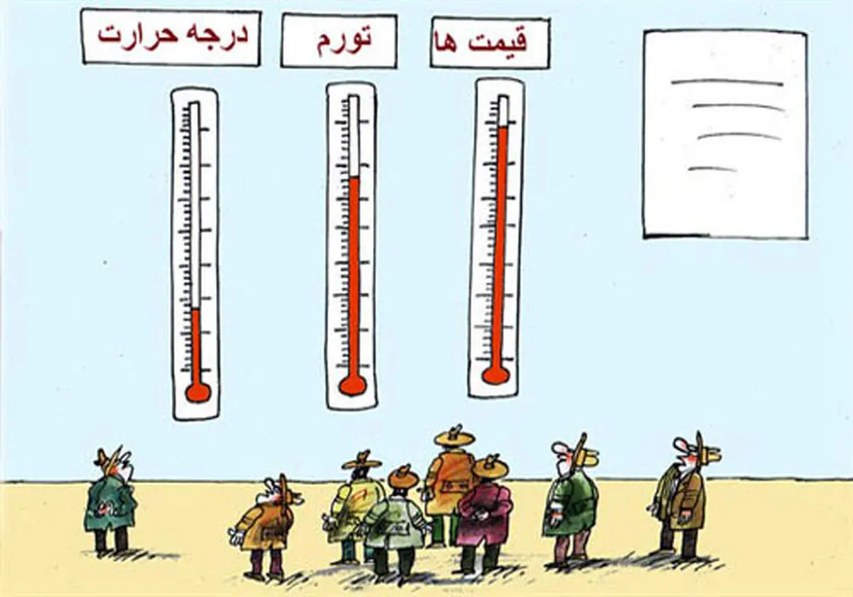 کاریکاتور/ رابطه مستقیم گرما و گرانی!