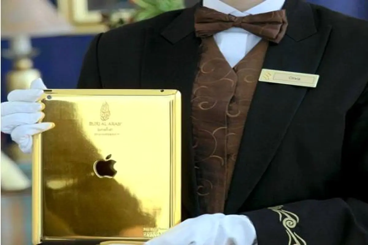 هتلی که آیپد با بدنه طلا هدیه می دهد! +عکس