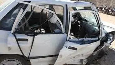 واژگونی مرگبار خودروی پراید