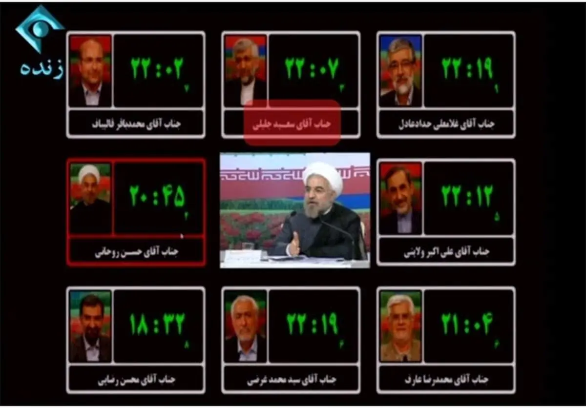 غلط املایی صداوسیما در پخش مناظره سیاسی +عکس