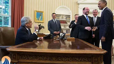 عکس/رئیس‌جمهوری که جای اوباما را گرفت