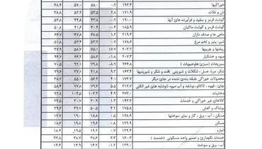 نرخ تورم 31 درصد شد + جدول گرانی ها
