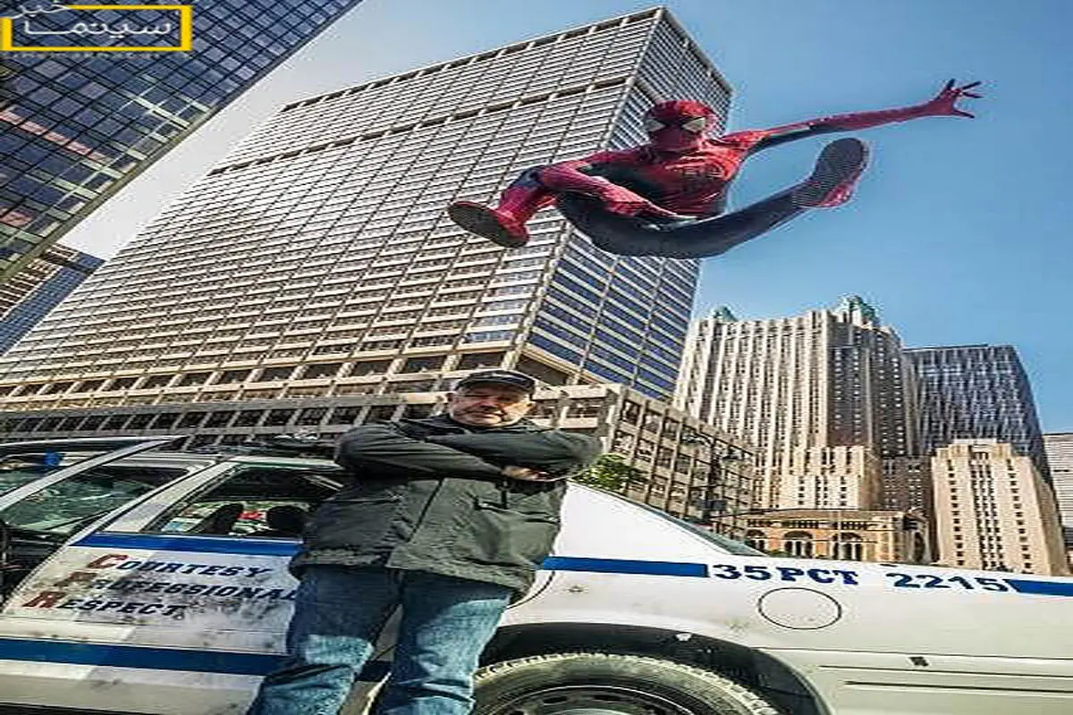 «مرد عنكبوتي» بر فراز پارك اونيو نيويورك + عكس