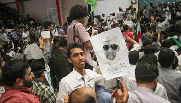 عکس/ حرکت جالب هواداران جلیلی