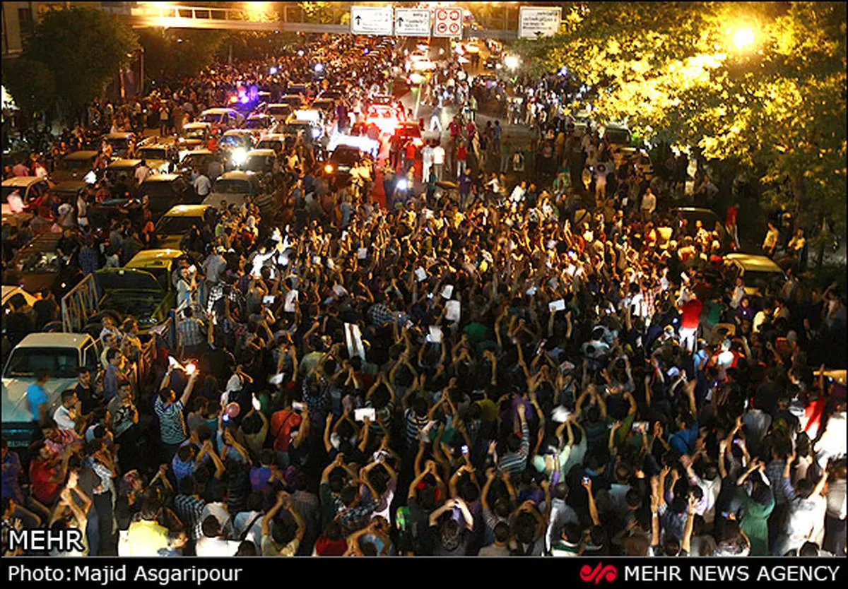 دیشب در تهران چه گذشت؟/ تصاویر